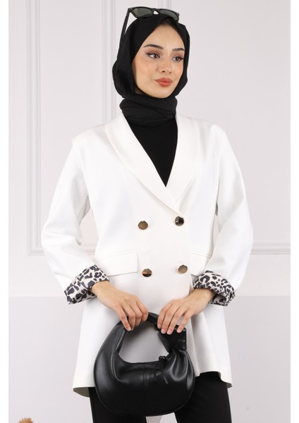 Füme Kravuze Yaka Blazer Ceket
