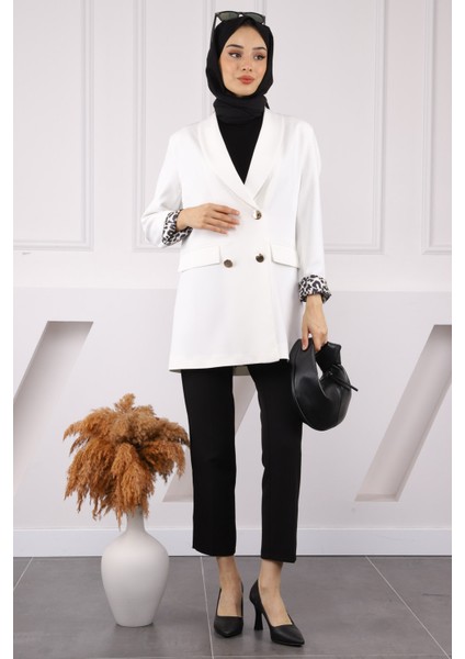 Füme Kravuze Yaka Blazer Ceket modelleri