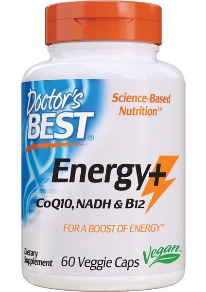 Energy+ COQ10 Nadh B12 60 Veggie Caps