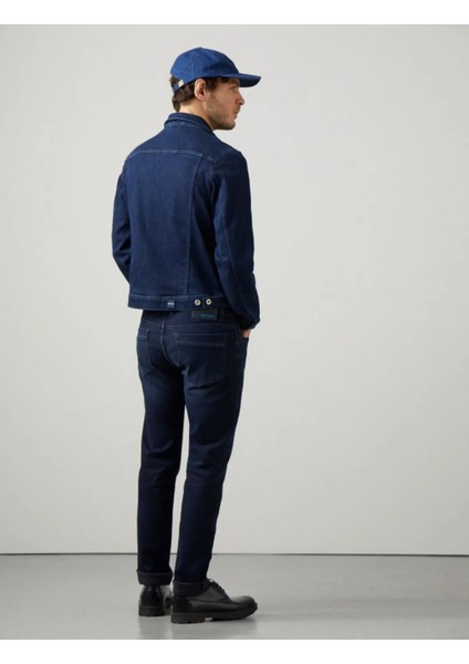 Erkek Düğmeli Likralı Slim Fit Kot Ceket fırsatları