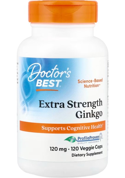 Extra Strength Ginkgo 120 mg 120 Veggie Caps