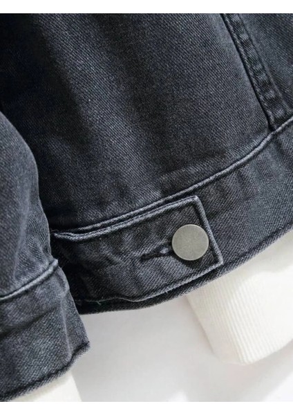 Erkek Düğmeli Likralı Slim Fit Kot Ceket indirimleri