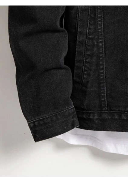 Erkek Düğmeli Likralı Slim Fit Kot Ceket indirimleri