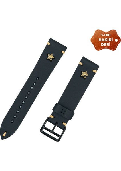 Apple Watch Seri 42/44 mm Uyumlu Deri Kordon