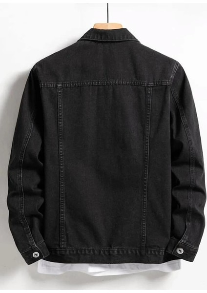 Erkek Düğmeli Likralı Slim Fit Kot Ceket fiyatları