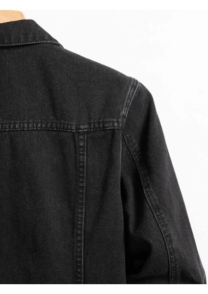 Erkek Düğmeli Likralı Slim Fit Kot Ceket modelleri