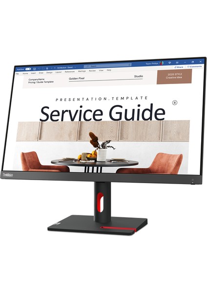 Thinkvision S24I-30 63DEKAT3TK 23.8" 4 Ms 100 Hz Full Hd IPS Hdmı+Vga Vesa Monitör