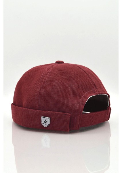 Erkek Hipster Premium Cap Bordo Docker Şapka