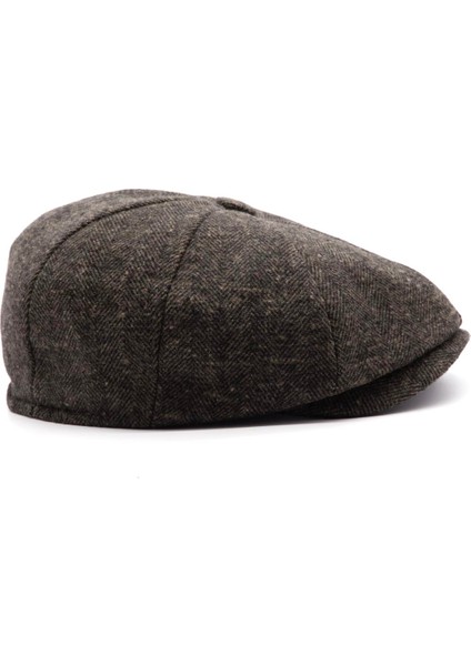 Erkek Kahve Balıksırtı Kasket 8 Parça Peaky Blinders Şapka modelleri