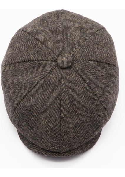 Erkek Kahve Balıksırtı Kasket 8 Parça Peaky Blinders Şapka fırsatları