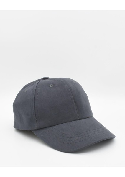 Erkek %100 Pamuk Antrasit Cap Beyzbol Şapkası