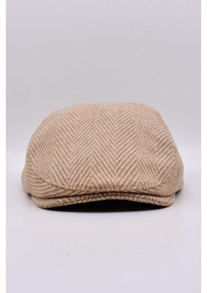 Erkek Zikzak Desenli Yünlü Kasket Şapka fiyatları