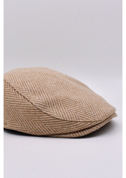 Erkek Zikzak Desenli Yünlü Kasket Şapka modelleri