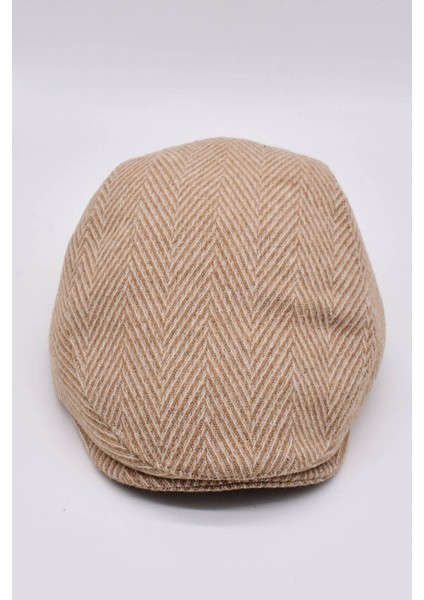 Erkek Zikzak Desenli Yünlü Kasket Şapka indirimleri