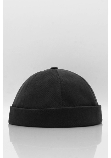 Erkek Hipster Premium Cap Siyah Docker Şapka