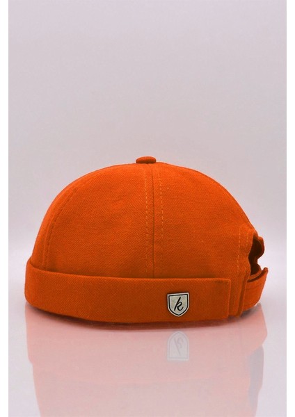 Erkek Hipster Premium Cap Turuncu Docker Şapka