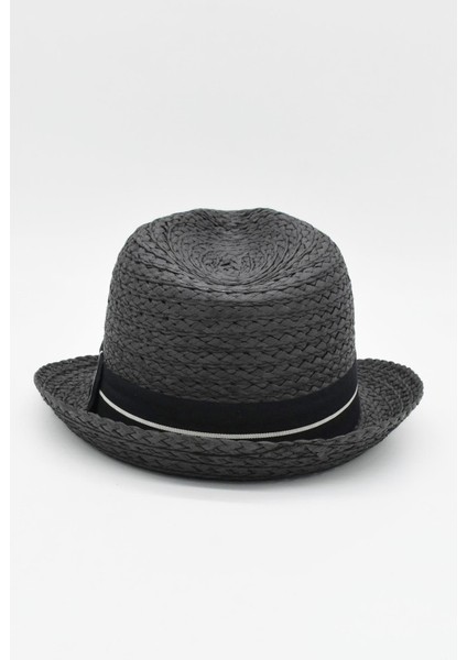 Erkek Siyah Hasır Şapka Ayarlanabilir İpli Yazlık Fötr fırsatları