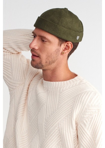 Erkek Sokak Stili Yünlü Sipersiz Şapka Docker Cap