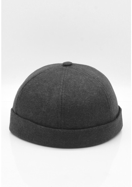 Antrasit Hiphop Docker Şapka Yün Metal Tokalı Ayarlanabilir Kasket fiyatları