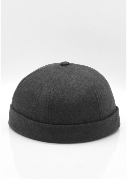 Antrasit Hiphop Docker Şapka Yün Metal Tokalı Ayarlanabilir Kasket modelleri