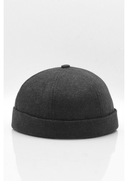 Antrasit Hiphop Docker Şapka Yün Metal Tokalı Ayarlanabilir Kasket fırsatları