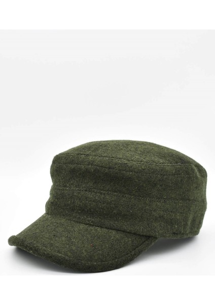 Erkek Yün Castro Şapka-Haki fırsatları