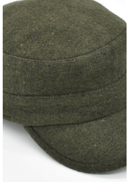 Erkek Yün Castro Şapka-Haki indirimleri