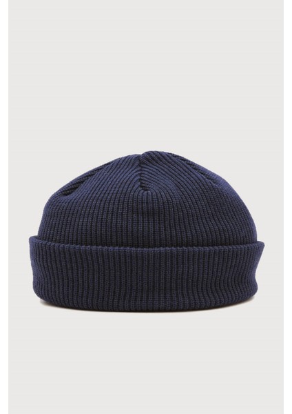 Erkek Koyu Lacivert Örgü Docker Bere Skullcap