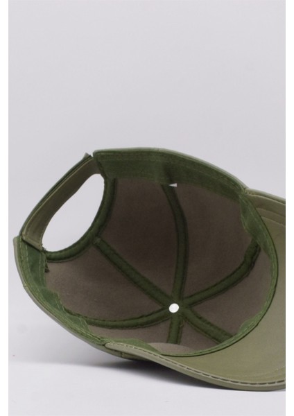 Haki Deri Erkek Kep Şapka modelleri