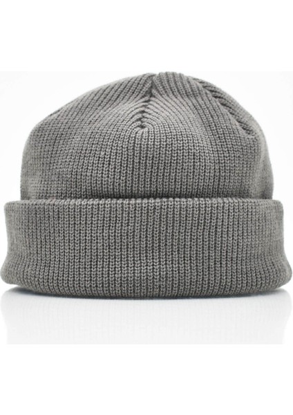 Erkek Koyu Gri Örgü Docker Bere Skullcap fırsatları