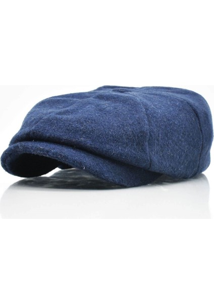 İtalyan Kasket Yün Şapka Peaky Kasket-Lacivert