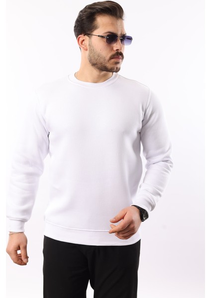 Erkek Oversize Üç Iplik Kompakt Pamuklu Sweatshirt