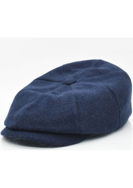 İtalyan Kasket Yün Şapka Peaky Kasket-Lacivert indirimleri