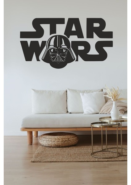 Star Wars Logo Tasarım Duvar Yazısı Genç Odası Dekor Ahşap Mdf