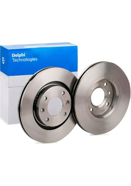Peugeot 208 Ön Fren Diski 1.0 Benzinli 2012-2015 266MM 2 Adet Delphi