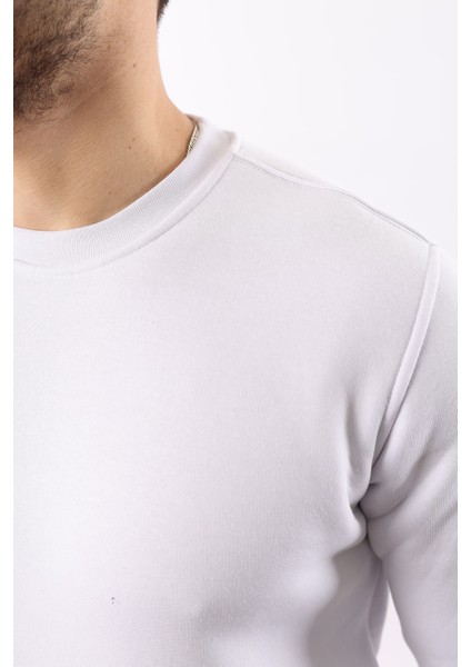 Erkek Oversize Üç Iplik Kompakt Pamuklu Sweatshirt