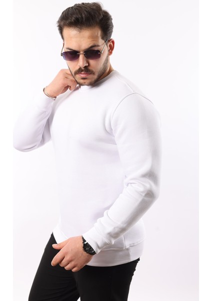Erkek Oversize Üç Iplik Kompakt Pamuklu Sweatshirt