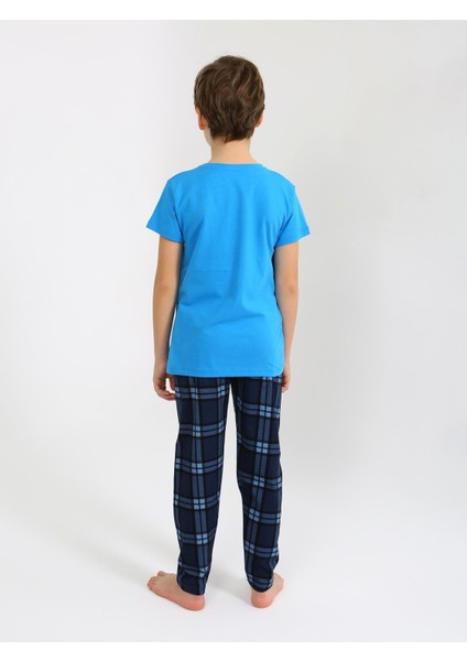 Erkek Çocuk Kısa Kollu %100 Pamuklu Pijama Takımı League indirimleri