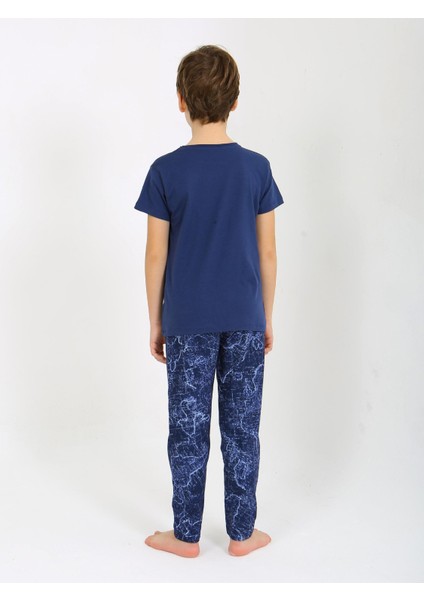 Erkek Çocuk Kısa Kollu %100 Pamuklu Pijama Takımı Sail fiyatları