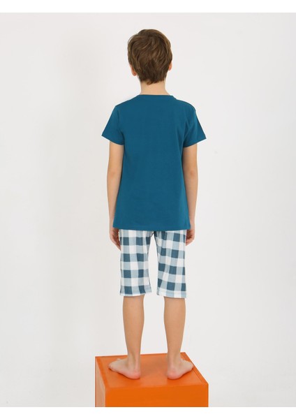 Erkek Çocuk Kısa Kollu Kapri %100 Pamuklu Pijama Takımı Awesome fiyatları