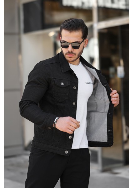 Erkek Slim Fit Denim Kot Ceket modelleri