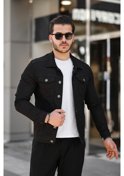 Erkek Slim Fit Denim Kot Ceket fırsatları