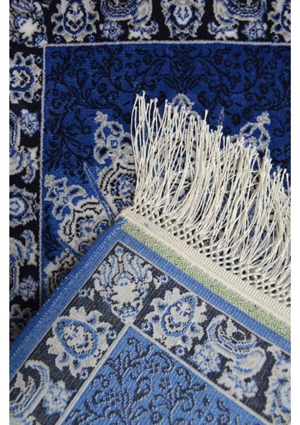 Bambu Iplikten Dokuma Parlak Tuşeli Lacivert Renk Halı (30X50 Cm) fiyatları