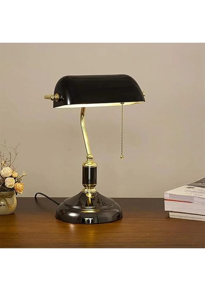 CT-8511 Londra Gold-Siyah Metal Masa Lambası