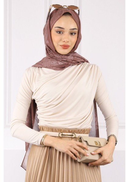 Bej Önü Drapeli Sandy Bluz