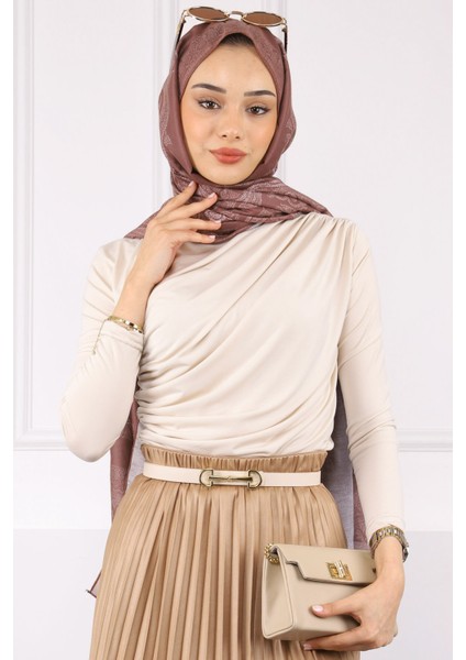 Bej Önü Drapeli Sandy Bluz fırsatları