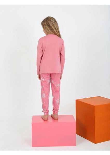 Uzun Kollu Kız Çocuk Pijama Takımı Moon Nıght fırsatları
