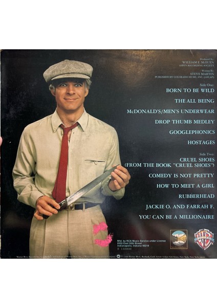 Steve Martin ‎– Comedy Is Not Pretty Stand-Up Non Musıc COMEDY1979 Baskı Lp