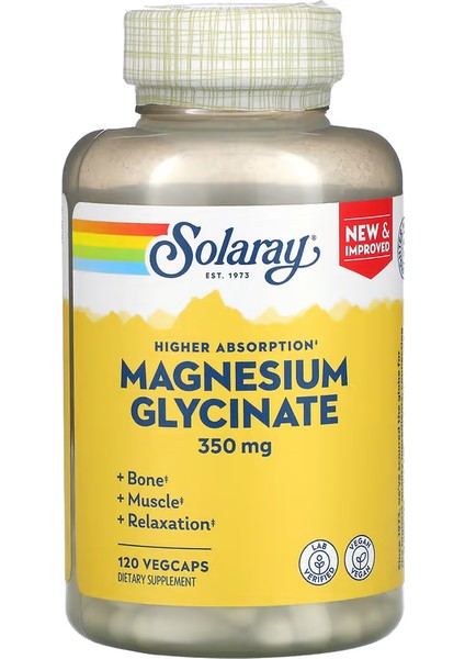 High Absorption Magnesium Glycinate 350 mg 120 Vegcaps
