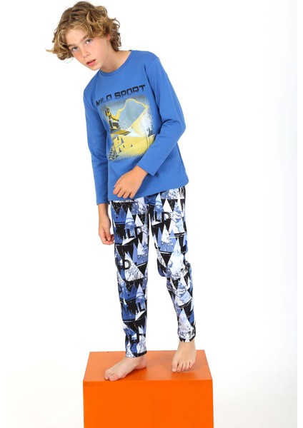 Uzun Kollu Erkek Çocuk Pijama Takımı Wıld Sport modelleri